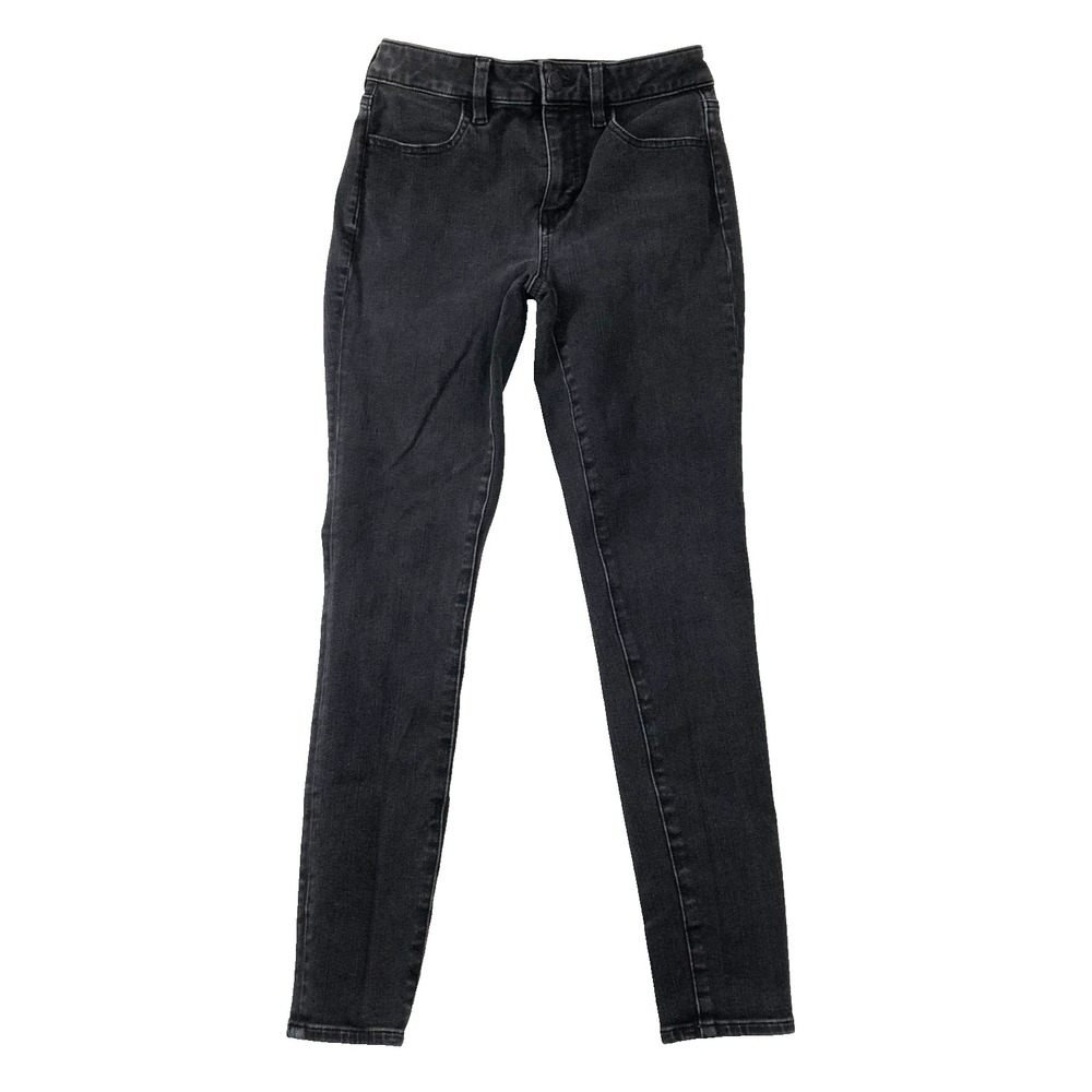 American Eagle Jeans Size 4 Faded Black Mid/High Rise Jeggings Dream Stretch